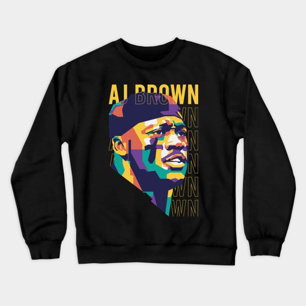 AJ brown  WPAP Style 2 Crewneck Sweatshirt by pentaShop